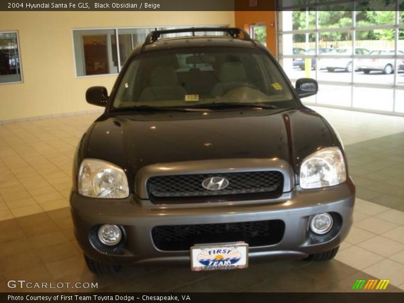 Black Obsidian / Beige 2004 Hyundai Santa Fe GLS