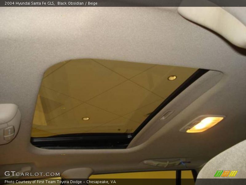 Black Obsidian / Beige 2004 Hyundai Santa Fe GLS
