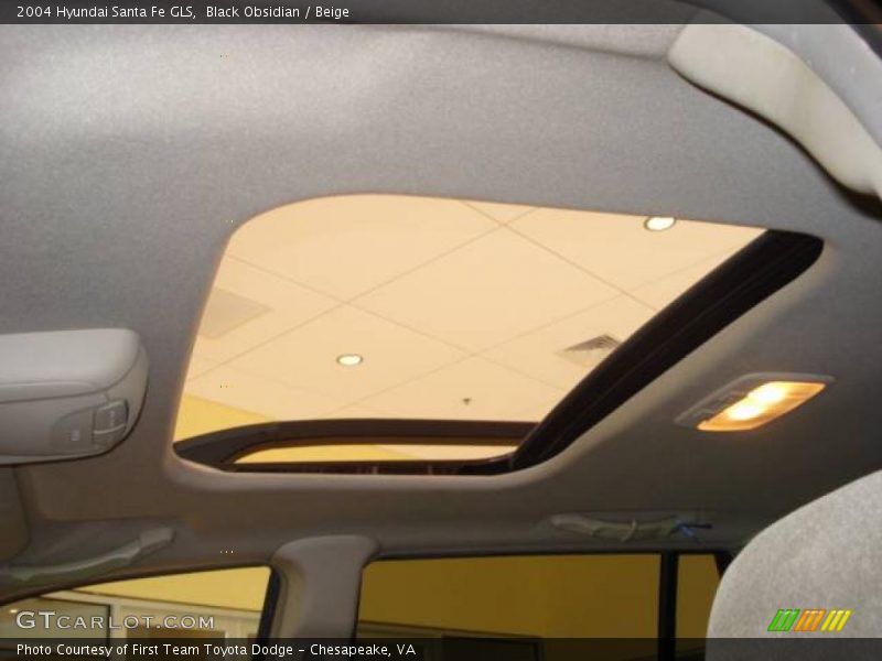 Black Obsidian / Beige 2004 Hyundai Santa Fe GLS