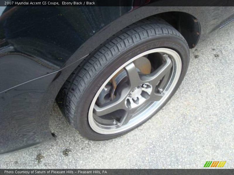 Ebony Black / Black 2007 Hyundai Accent GS Coupe