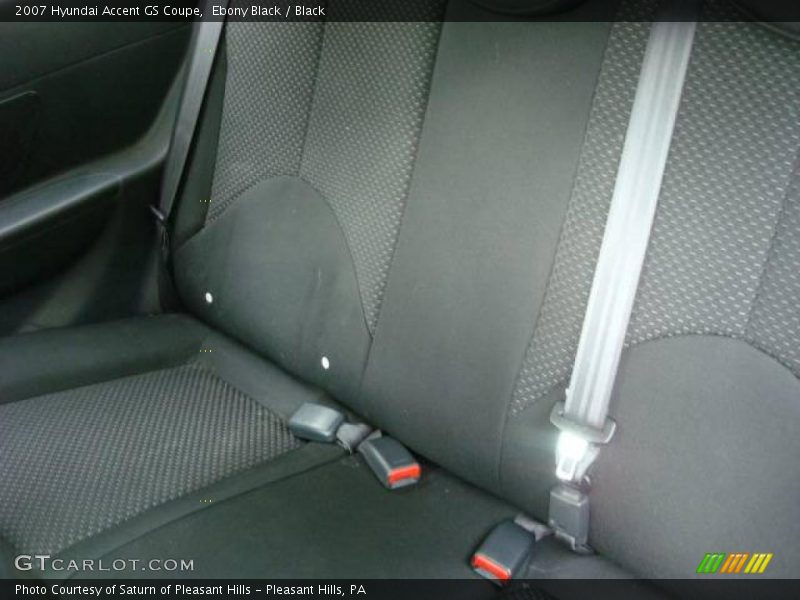 Ebony Black / Black 2007 Hyundai Accent GS Coupe