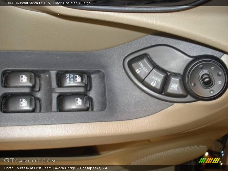 Black Obsidian / Beige 2004 Hyundai Santa Fe GLS