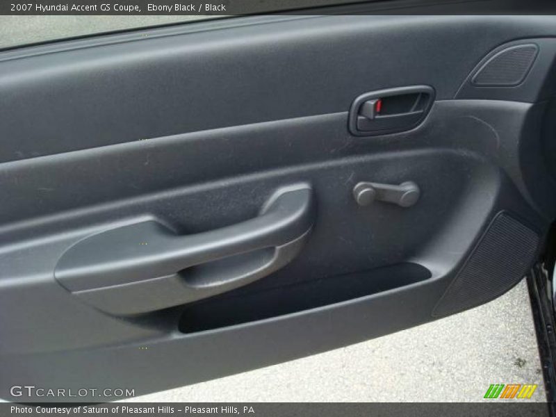 Ebony Black / Black 2007 Hyundai Accent GS Coupe