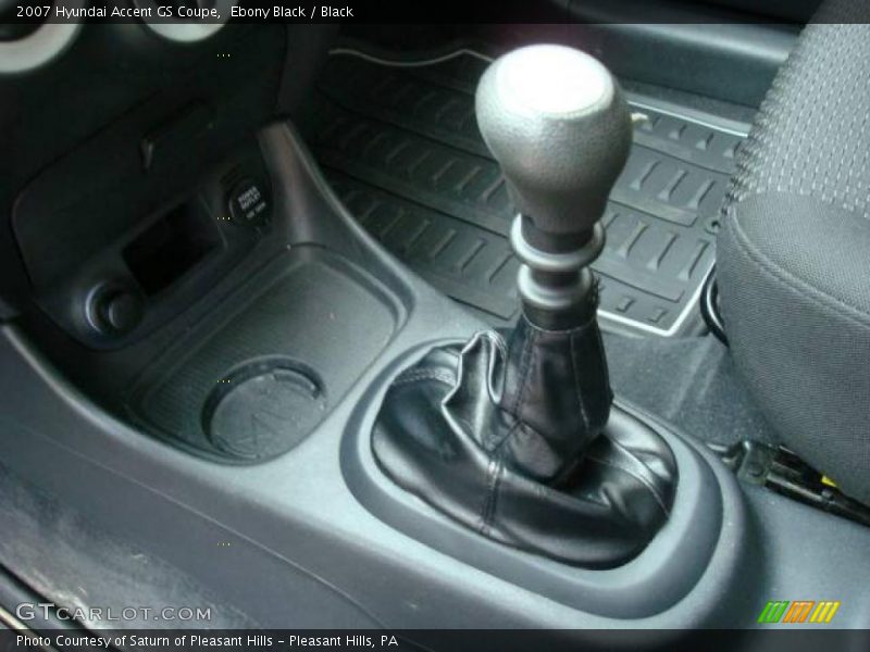 Ebony Black / Black 2007 Hyundai Accent GS Coupe