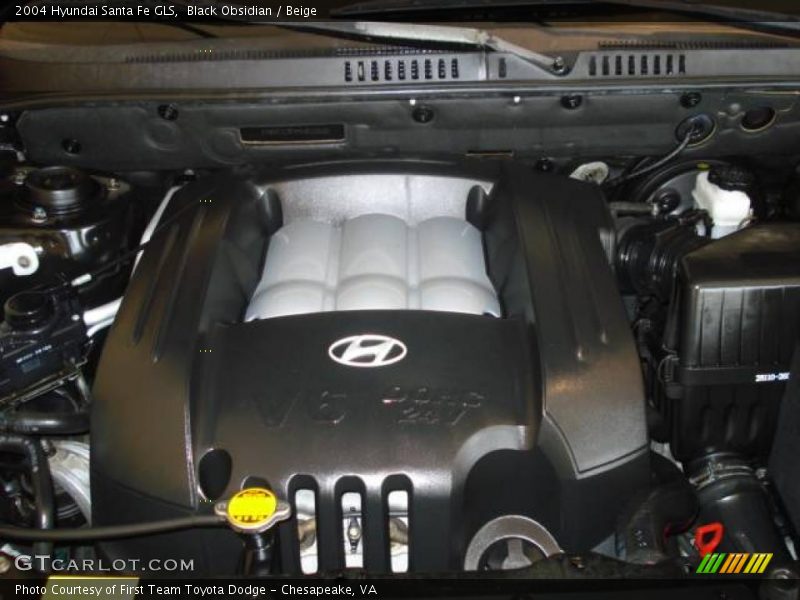 Black Obsidian / Beige 2004 Hyundai Santa Fe GLS