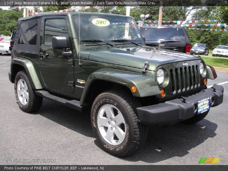 Jeep Green Metallic / Dark Slate Gray/Medium Slate Gray 2007 Jeep Wrangler Sahara 4x4