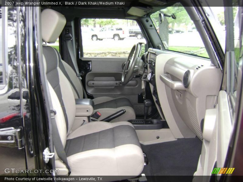 Black / Dark Khaki/Medium Khaki 2007 Jeep Wrangler Unlimited X