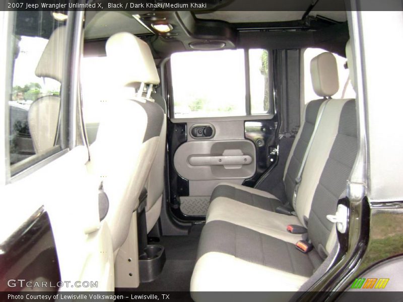 Black / Dark Khaki/Medium Khaki 2007 Jeep Wrangler Unlimited X