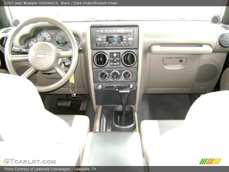 Black / Dark Khaki/Medium Khaki 2007 Jeep Wrangler Unlimited X
