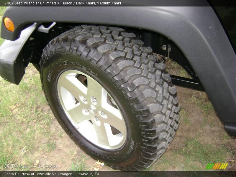 Black / Dark Khaki/Medium Khaki 2007 Jeep Wrangler Unlimited X