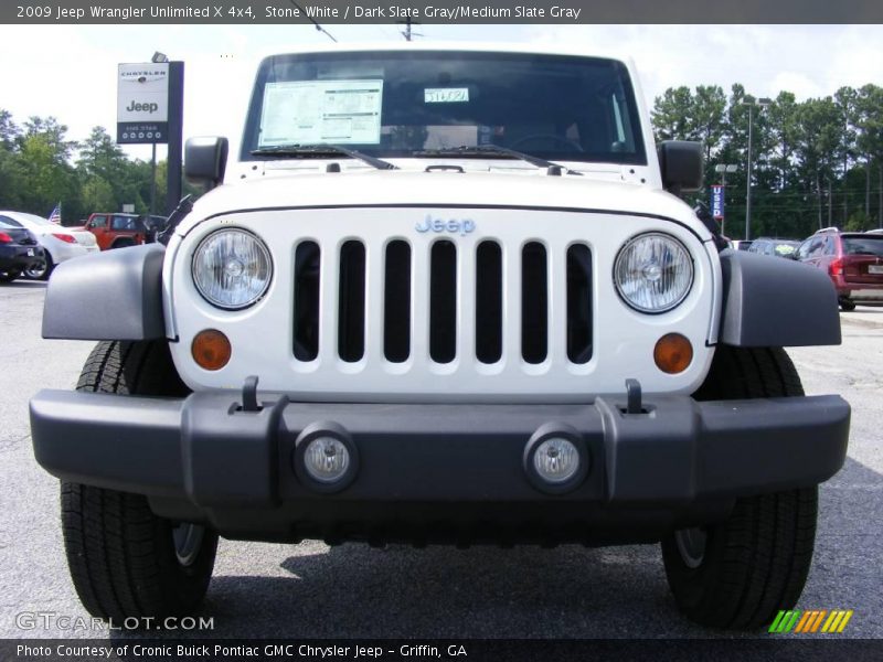 Stone White / Dark Slate Gray/Medium Slate Gray 2009 Jeep Wrangler Unlimited X 4x4