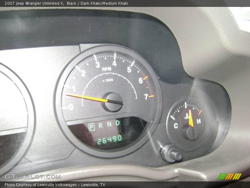 Black / Dark Khaki/Medium Khaki 2007 Jeep Wrangler Unlimited X