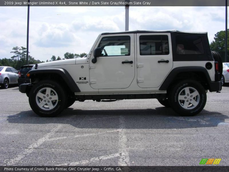 Stone White / Dark Slate Gray/Medium Slate Gray 2009 Jeep Wrangler Unlimited X 4x4