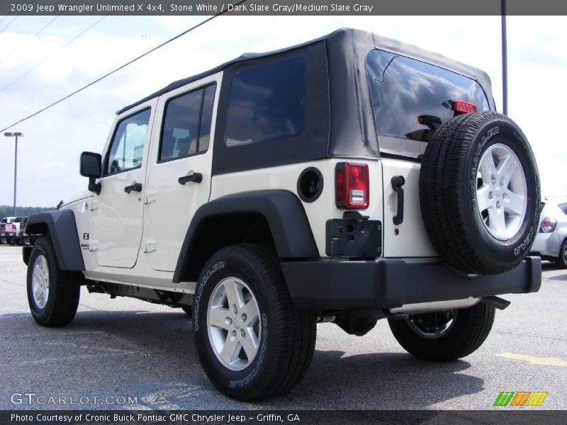 Stone White / Dark Slate Gray/Medium Slate Gray 2009 Jeep Wrangler Unlimited X 4x4