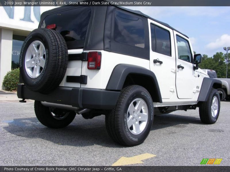 Stone White / Dark Slate Gray/Medium Slate Gray 2009 Jeep Wrangler Unlimited X 4x4