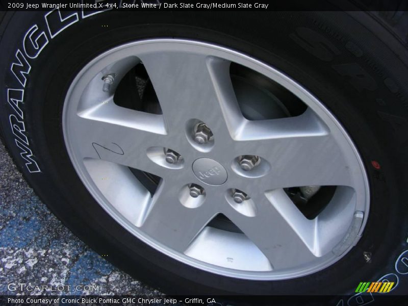 Stone White / Dark Slate Gray/Medium Slate Gray 2009 Jeep Wrangler Unlimited X 4x4