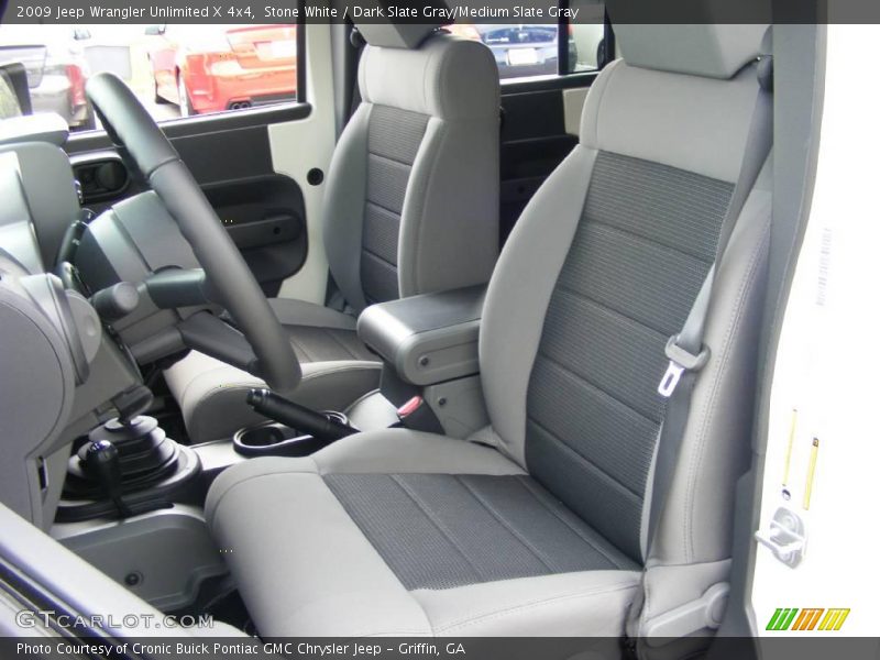 Stone White / Dark Slate Gray/Medium Slate Gray 2009 Jeep Wrangler Unlimited X 4x4