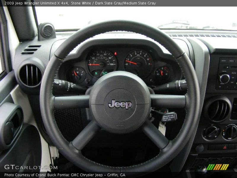 Stone White / Dark Slate Gray/Medium Slate Gray 2009 Jeep Wrangler Unlimited X 4x4
