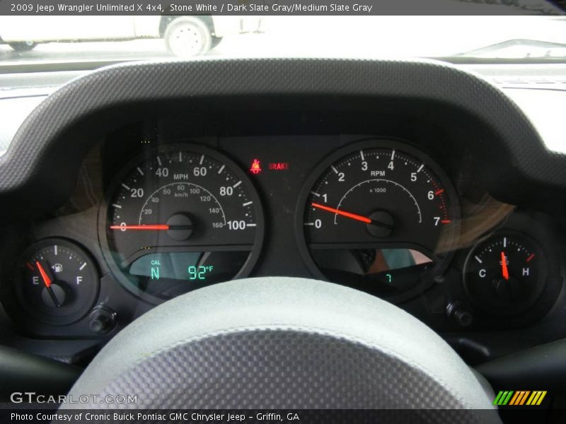 Stone White / Dark Slate Gray/Medium Slate Gray 2009 Jeep Wrangler Unlimited X 4x4