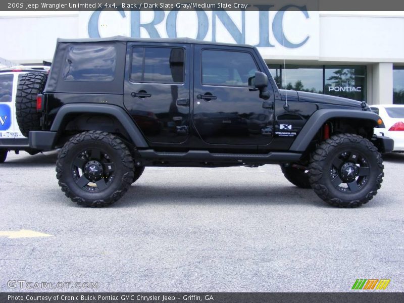 Black / Dark Slate Gray/Medium Slate Gray 2009 Jeep Wrangler Unlimited X 4x4