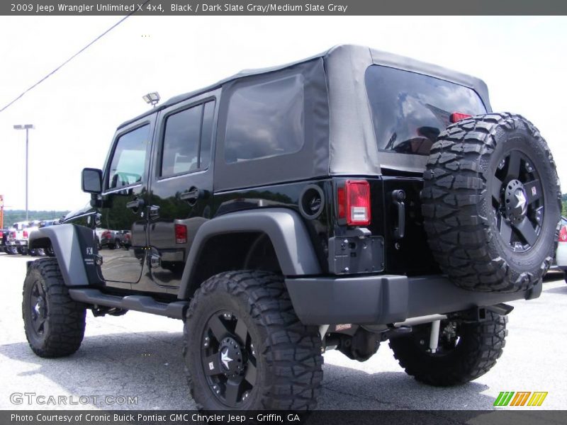 Black / Dark Slate Gray/Medium Slate Gray 2009 Jeep Wrangler Unlimited X 4x4