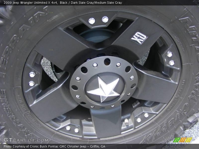 Black / Dark Slate Gray/Medium Slate Gray 2009 Jeep Wrangler Unlimited X 4x4
