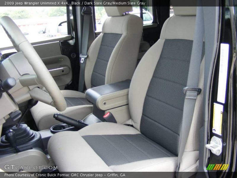 Black / Dark Slate Gray/Medium Slate Gray 2009 Jeep Wrangler Unlimited X 4x4