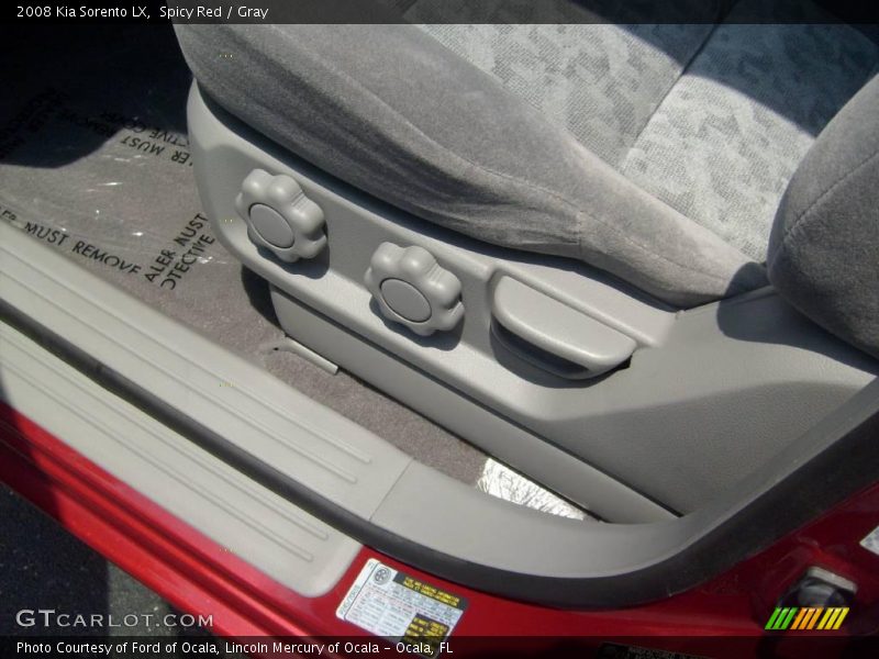 Spicy Red / Gray 2008 Kia Sorento LX