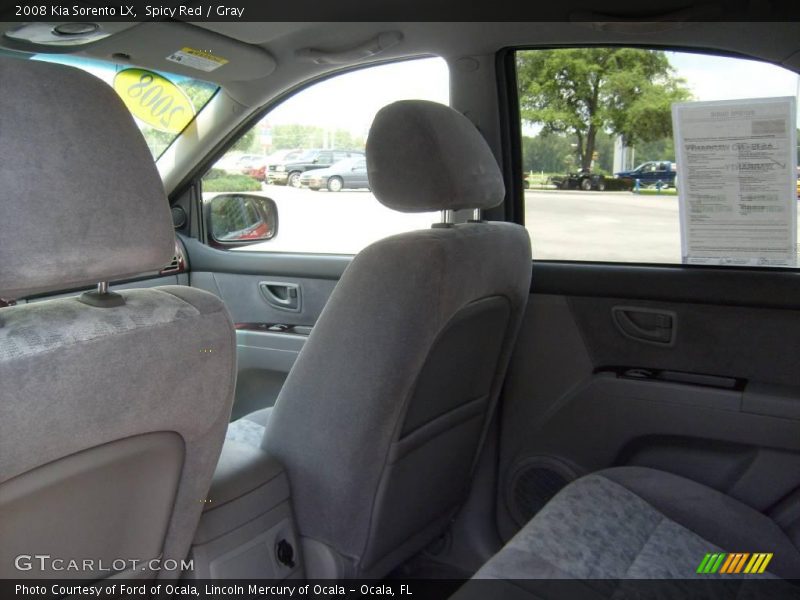 Spicy Red / Gray 2008 Kia Sorento LX