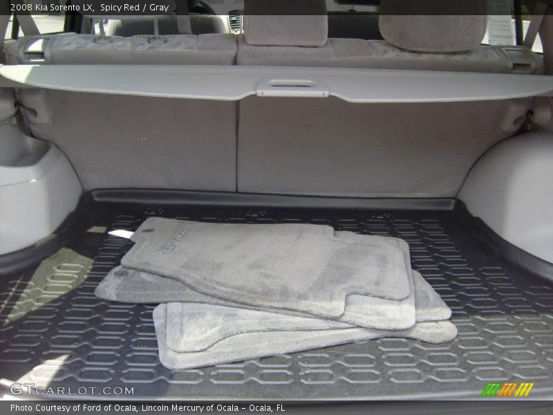Spicy Red / Gray 2008 Kia Sorento LX