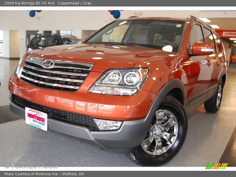 Copperhead / Gray 2009 Kia Borrego EX V6 4x4