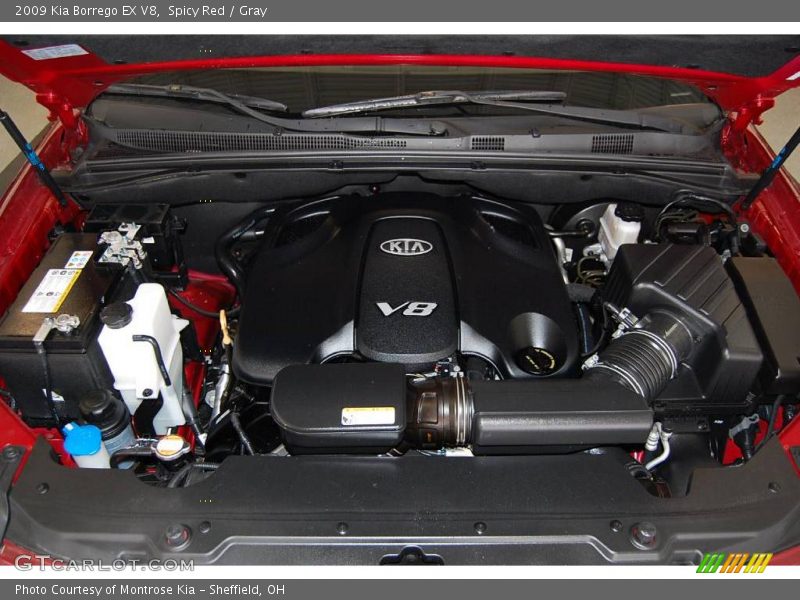 Spicy Red / Gray 2009 Kia Borrego EX V8