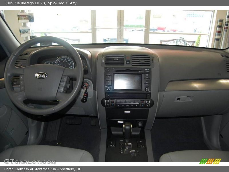 Spicy Red / Gray 2009 Kia Borrego EX V8