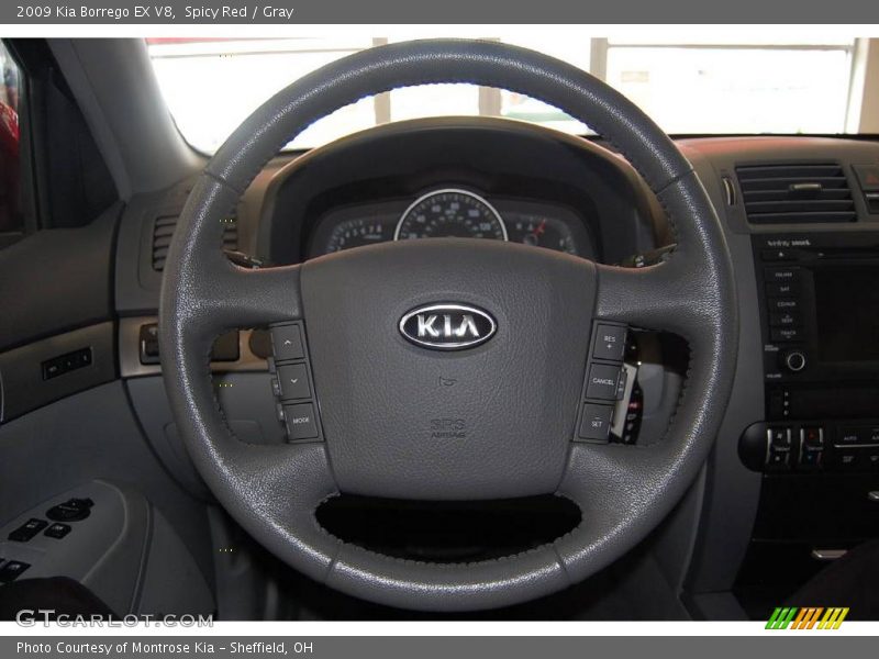 Spicy Red / Gray 2009 Kia Borrego EX V8
