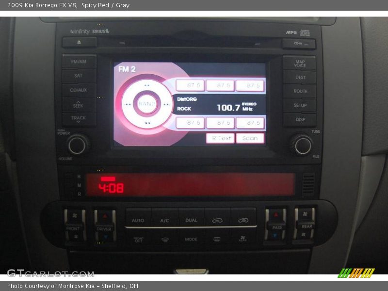 Spicy Red / Gray 2009 Kia Borrego EX V8