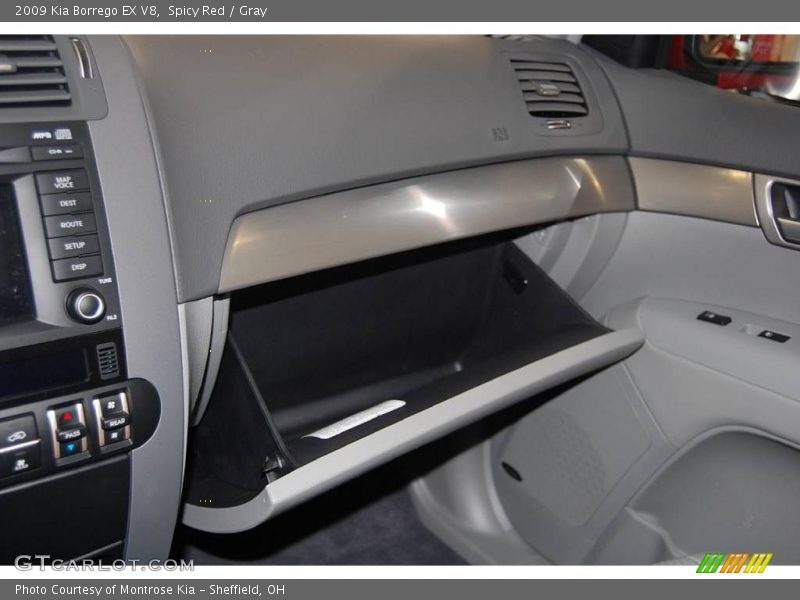 Spicy Red / Gray 2009 Kia Borrego EX V8