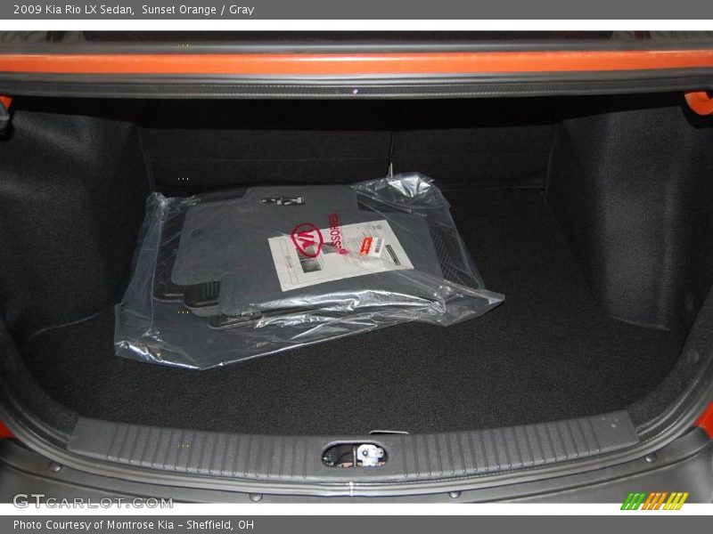 Sunset Orange / Gray 2009 Kia Rio LX Sedan