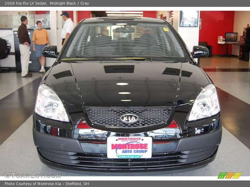 Midnight Black / Gray 2009 Kia Rio LX Sedan