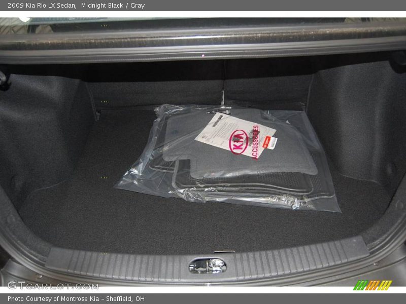 Midnight Black / Gray 2009 Kia Rio LX Sedan