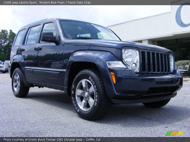 Modern Blue Pearl / Pastel Slate Gray 2008 Jeep Liberty Sport