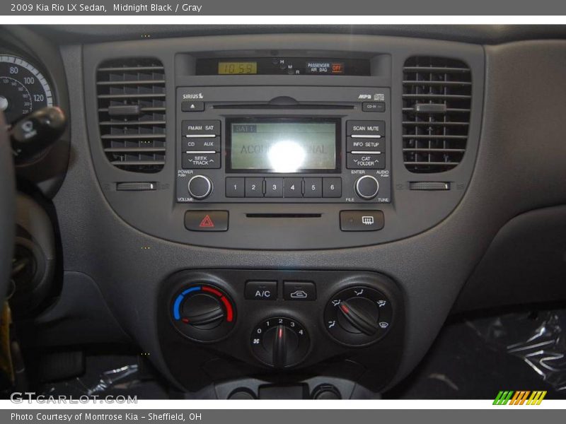 Midnight Black / Gray 2009 Kia Rio LX Sedan