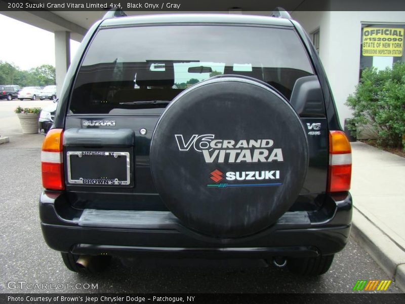 Black Onyx / Gray 2002 Suzuki Grand Vitara Limited 4x4