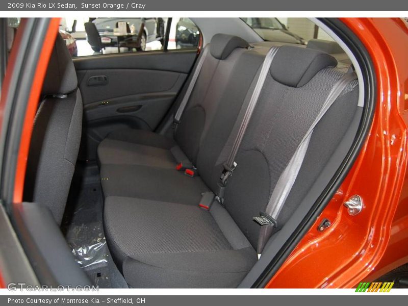 Sunset Orange / Gray 2009 Kia Rio LX Sedan