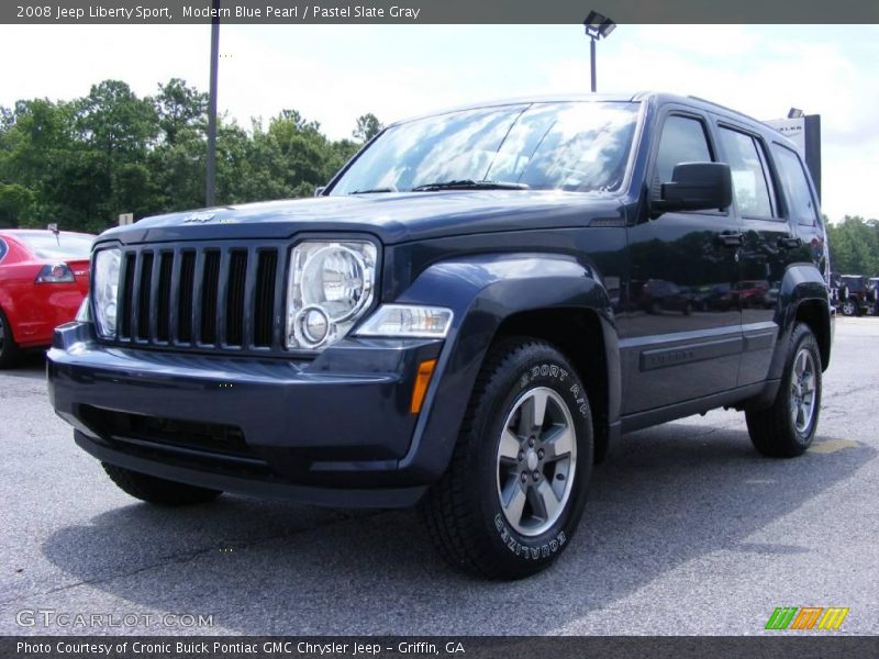 Modern Blue Pearl / Pastel Slate Gray 2008 Jeep Liberty Sport