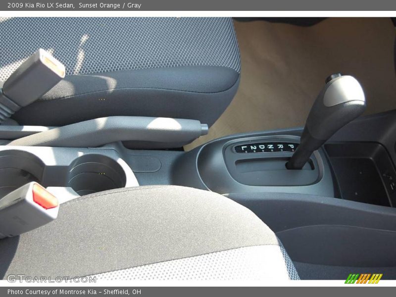 Sunset Orange / Gray 2009 Kia Rio LX Sedan