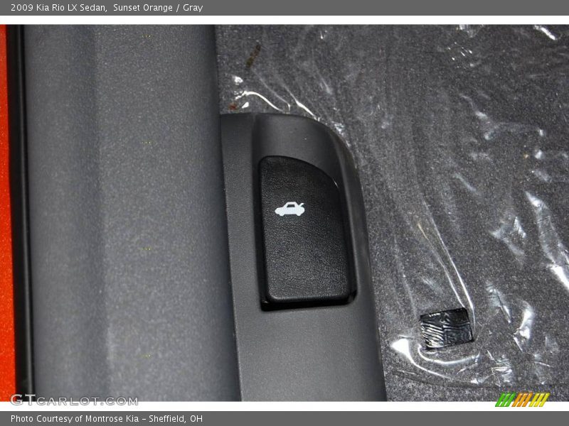 Sunset Orange / Gray 2009 Kia Rio LX Sedan