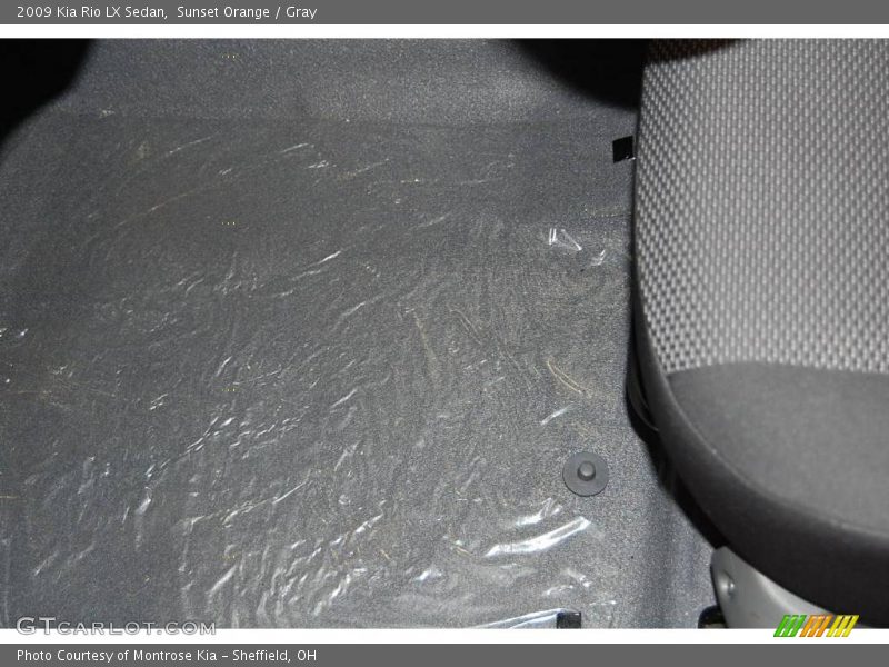 Sunset Orange / Gray 2009 Kia Rio LX Sedan