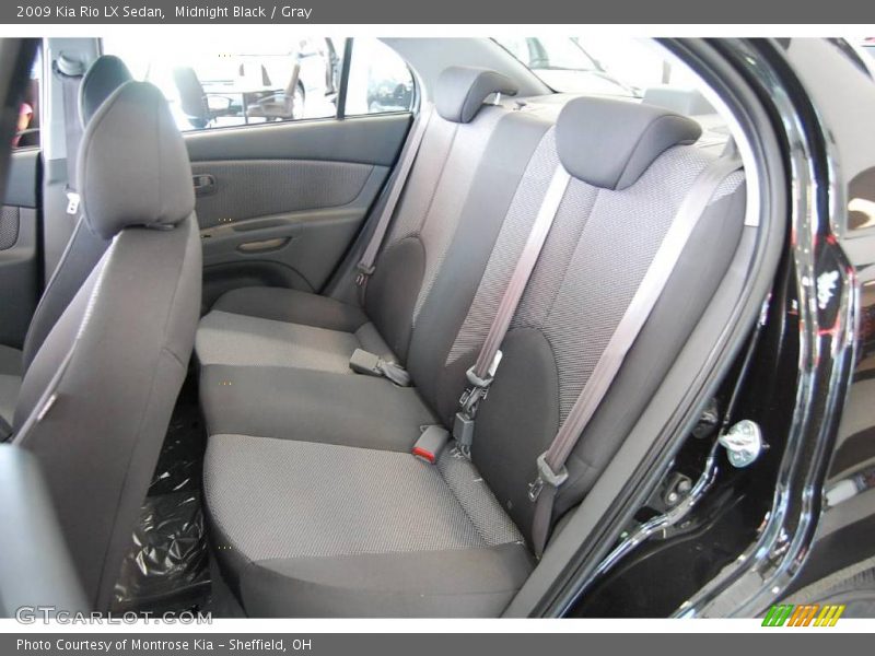 Midnight Black / Gray 2009 Kia Rio LX Sedan