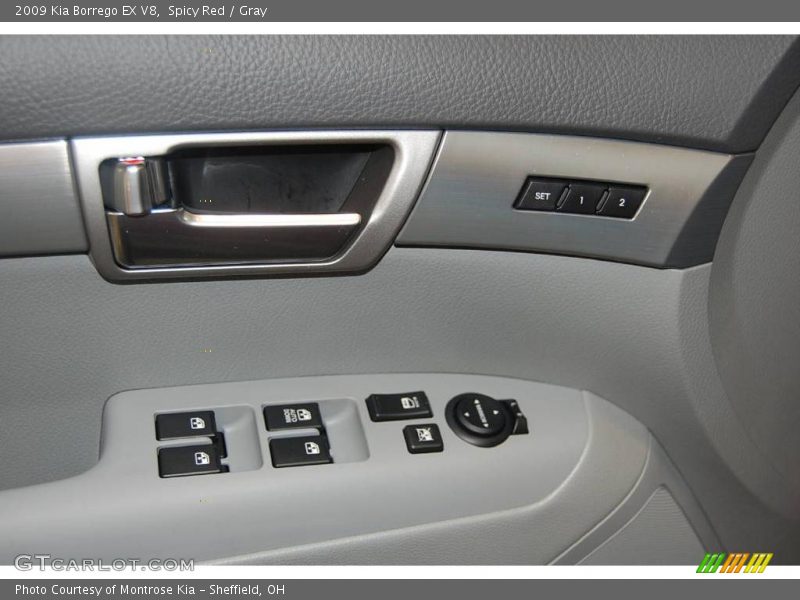 Spicy Red / Gray 2009 Kia Borrego EX V8