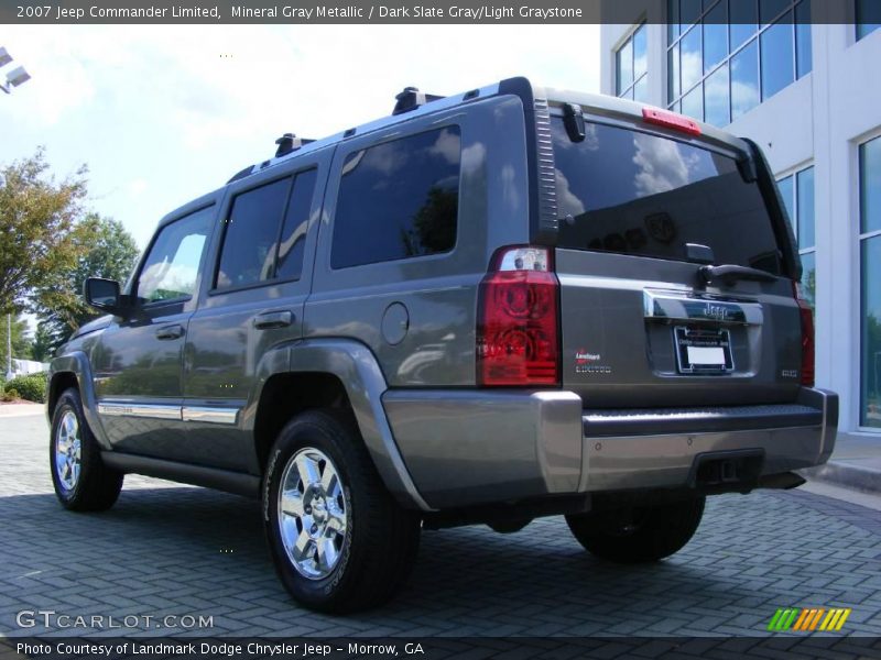 Mineral Gray Metallic / Dark Slate Gray/Light Graystone 2007 Jeep Commander Limited